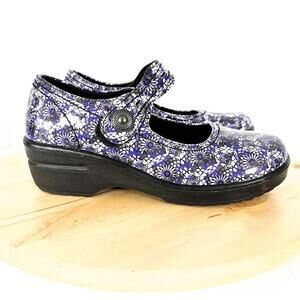 Easy Works Women's Easy Street Mary Jane Comfort Clogs Floral sz 7.5